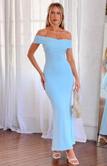 Elizza Blue Maxi Dress